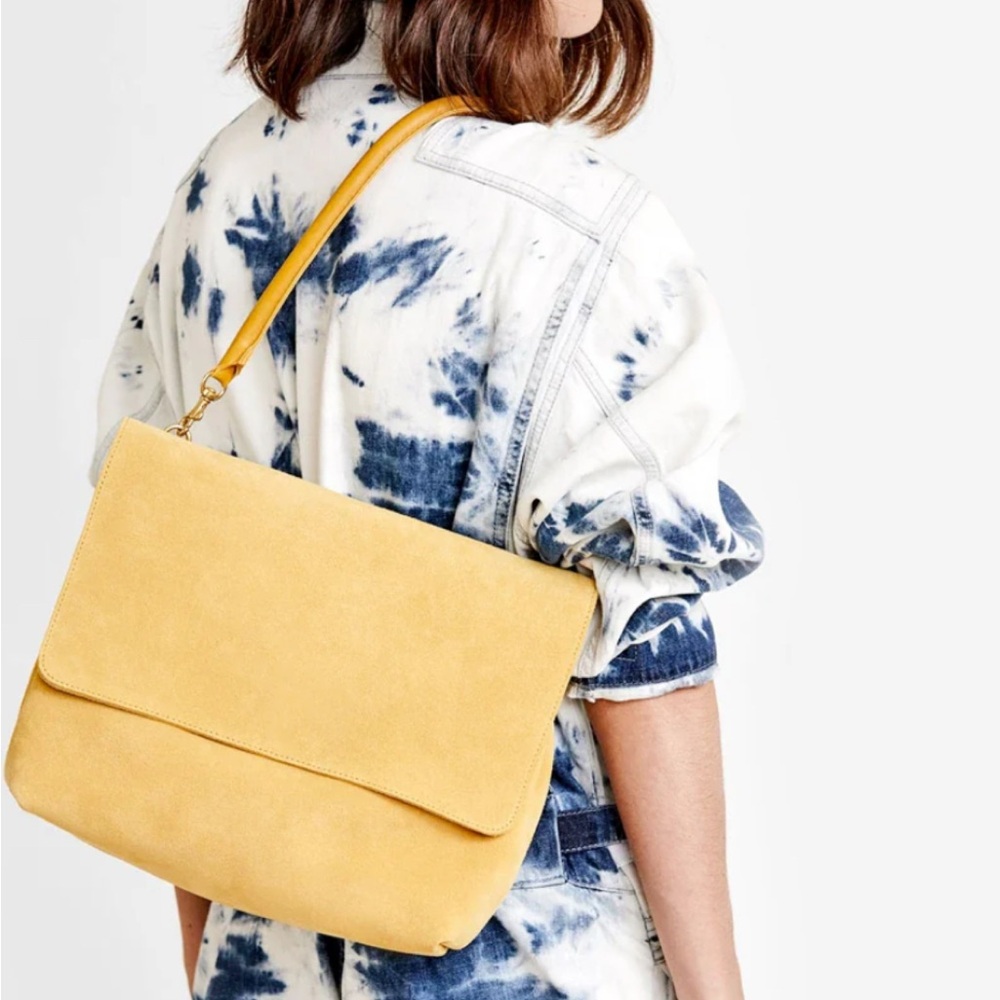 Clare V. - Helene Flap Shoulder Bag in Safari Suede - NWT - Never Worn
